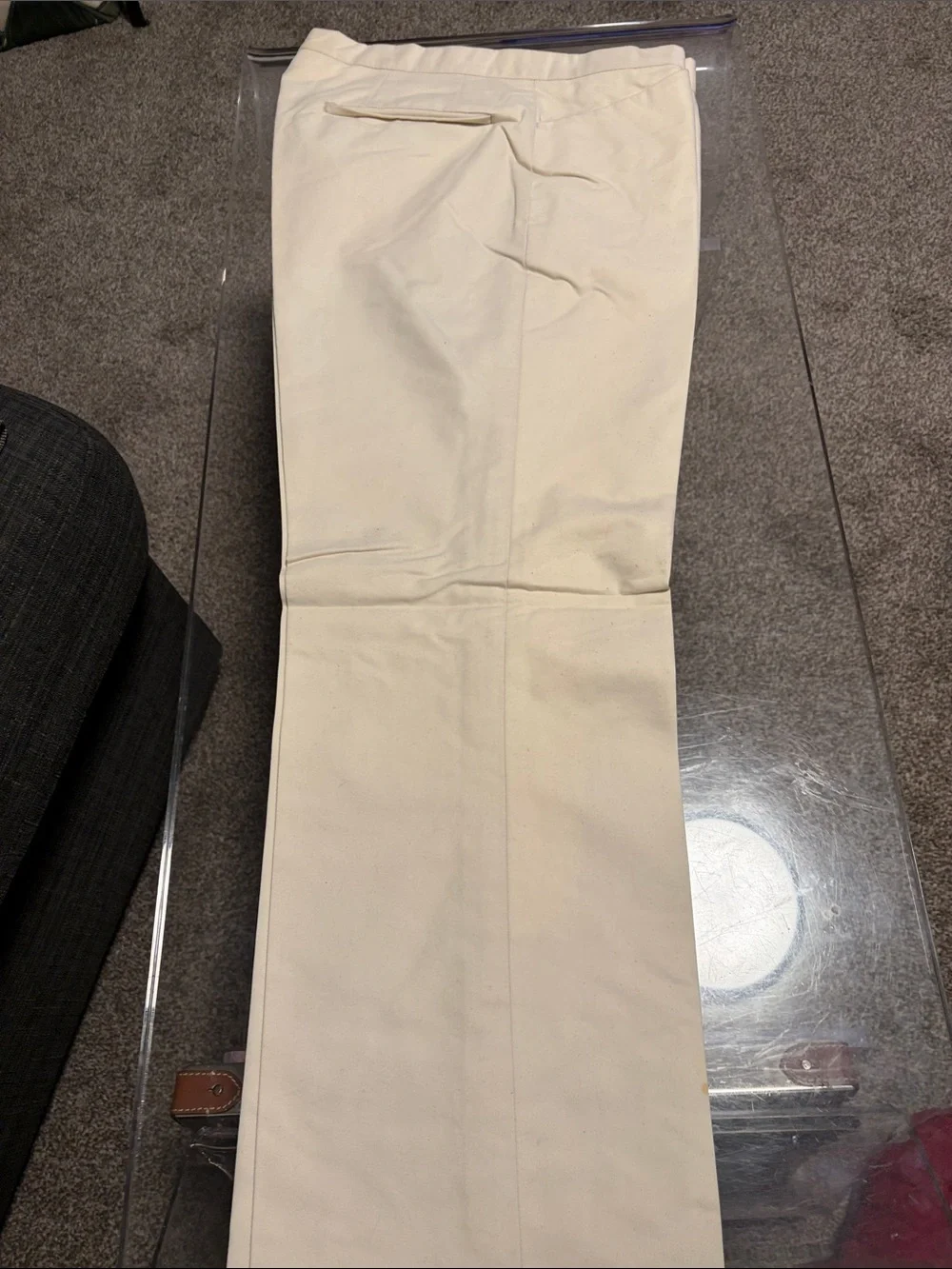 Gucci Cream Straight-Leg Chinos